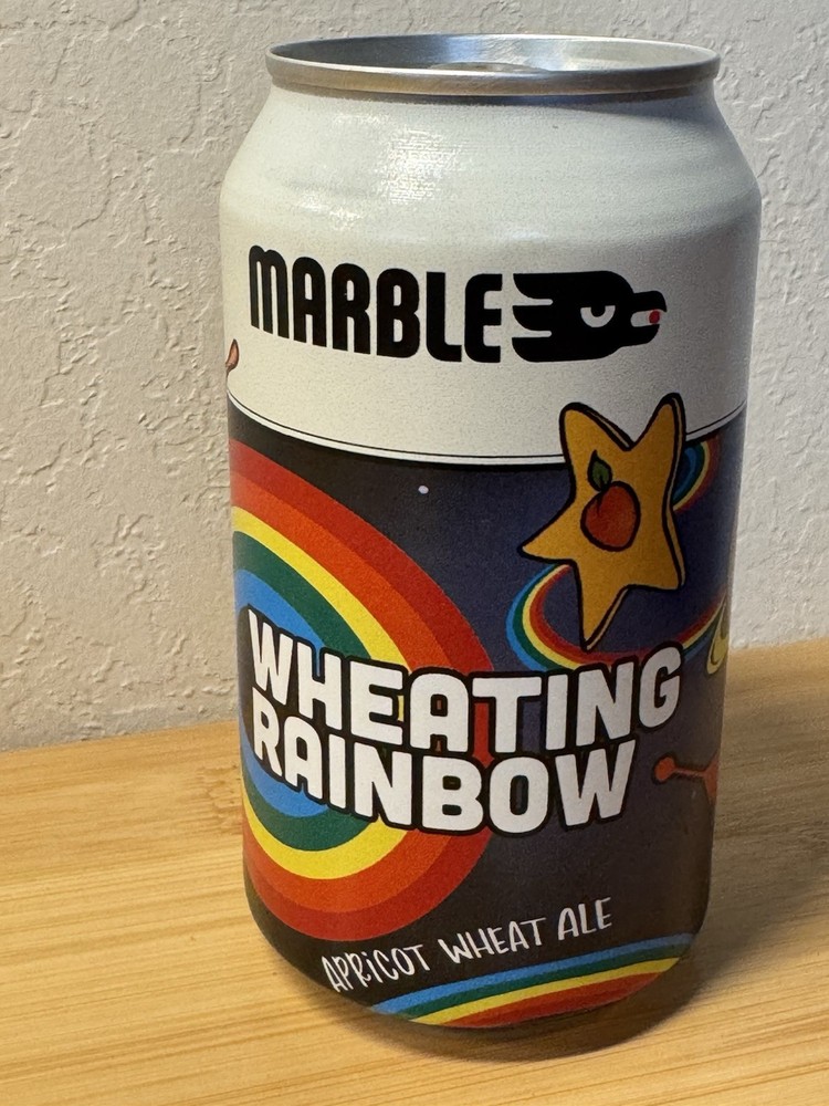 Marble Wheating Rainbow Ale - Empty Beer Can - Bottom Opened