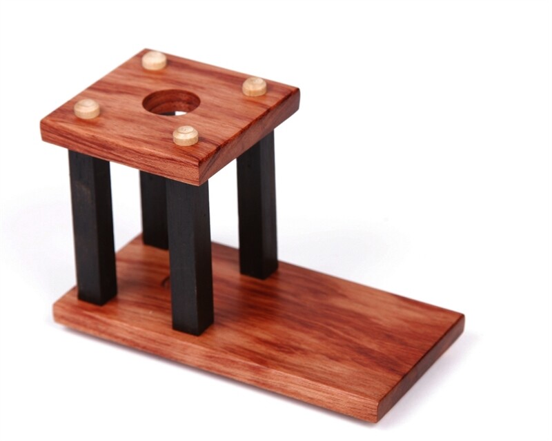 Lanier Pens - Bubinga and Ebony Upright Stand - 1 Pen