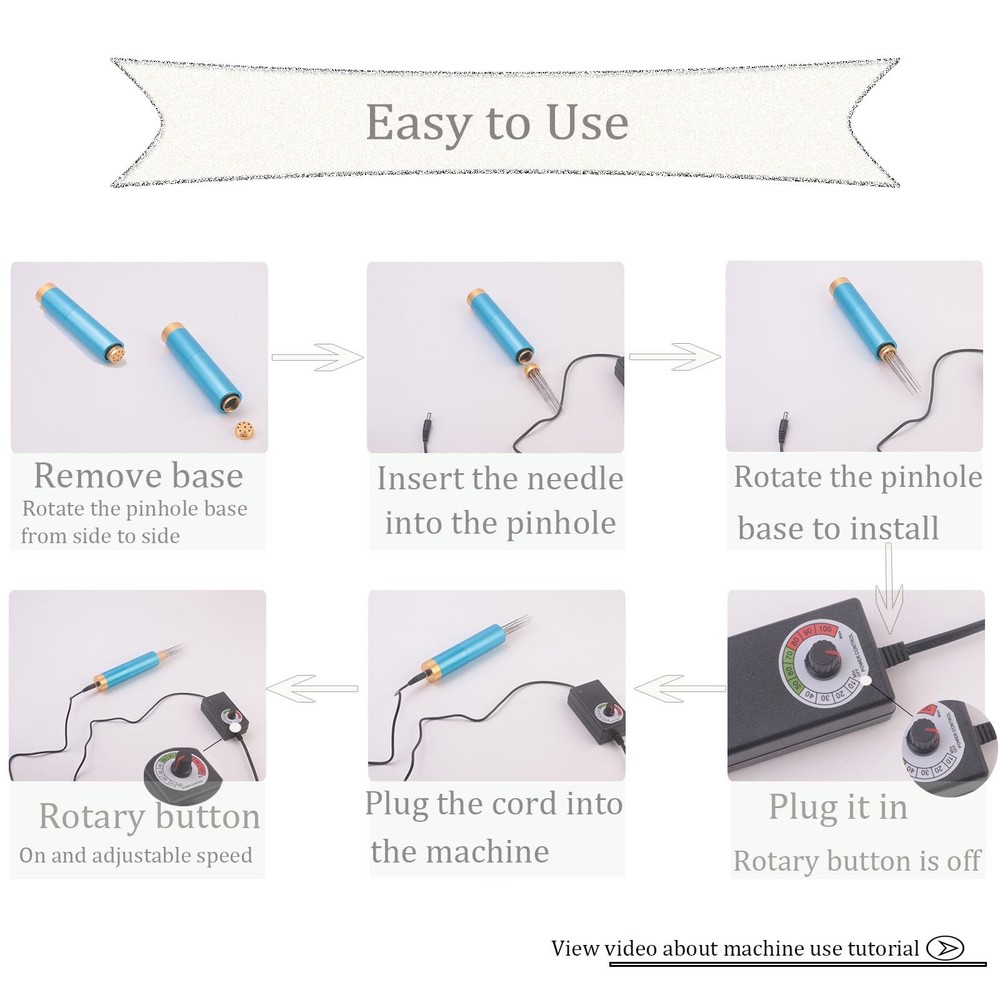 Felting Machine Needles Pen, Upgrade 1-9 Needles Qiuck Variable Speed Control...
