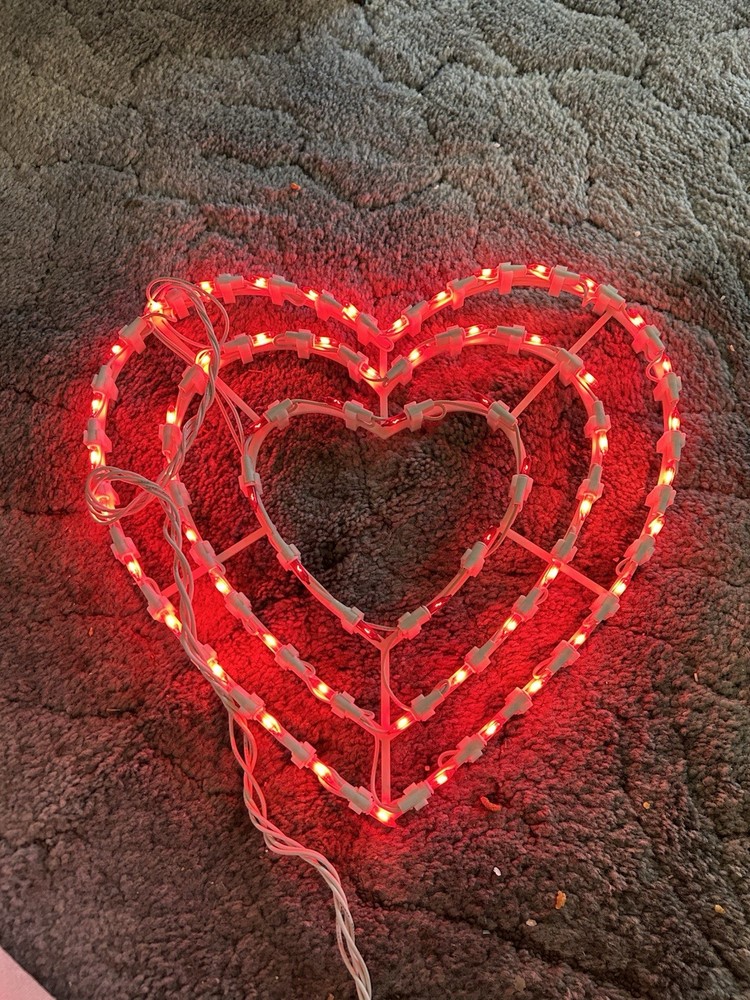 Vintage-Valentines Day-Pulsating Heart Decor-variable Speed Controller-lighting