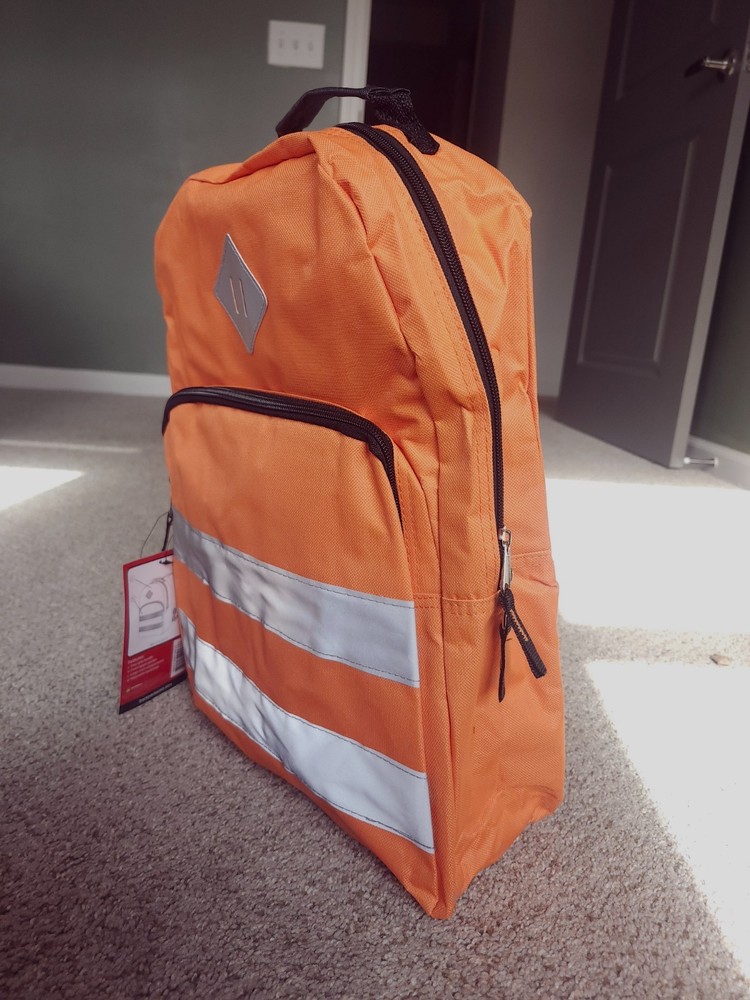 High-Visibility Orange Backpack – New