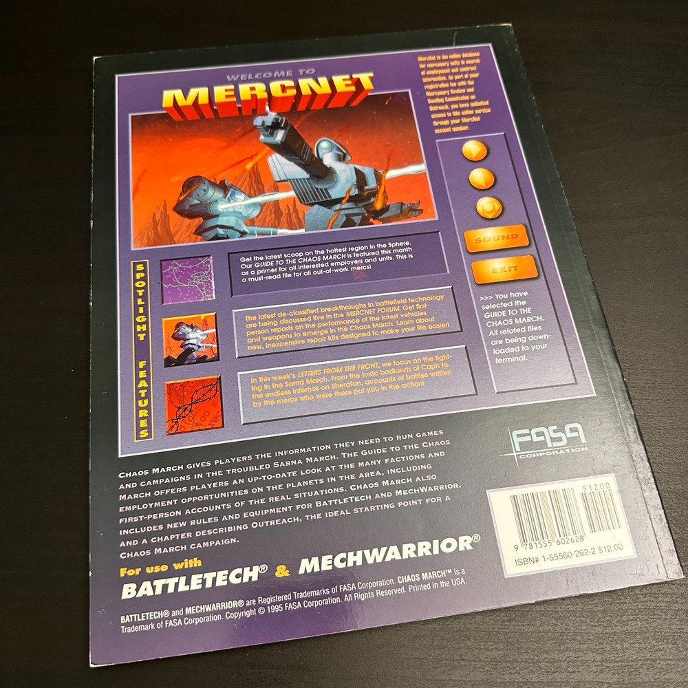 BattleTech 1688 Chaos March Sourcebook FASA 1999 OOP Inner Sphere Lore