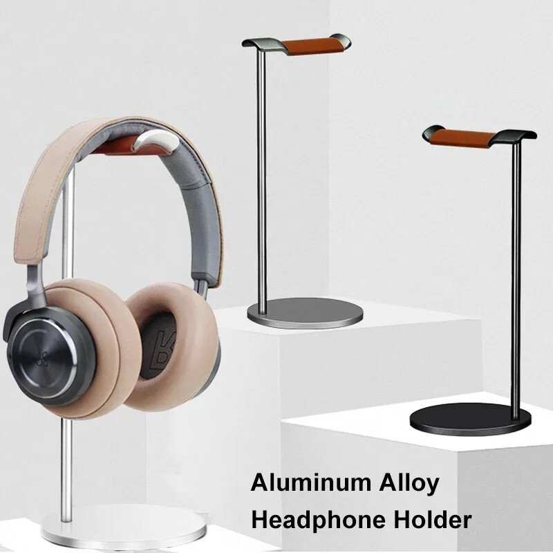 Curved Aluminium Headphone Stand with Solid Base