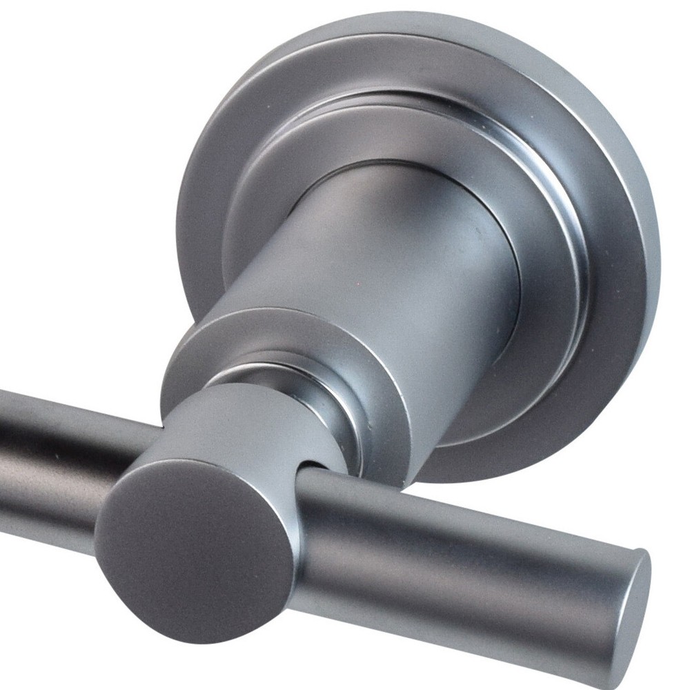 Franz Viegener Temple 18" Wall-Mount Bath Towel Bar, Solid Brass, Matte Chrome