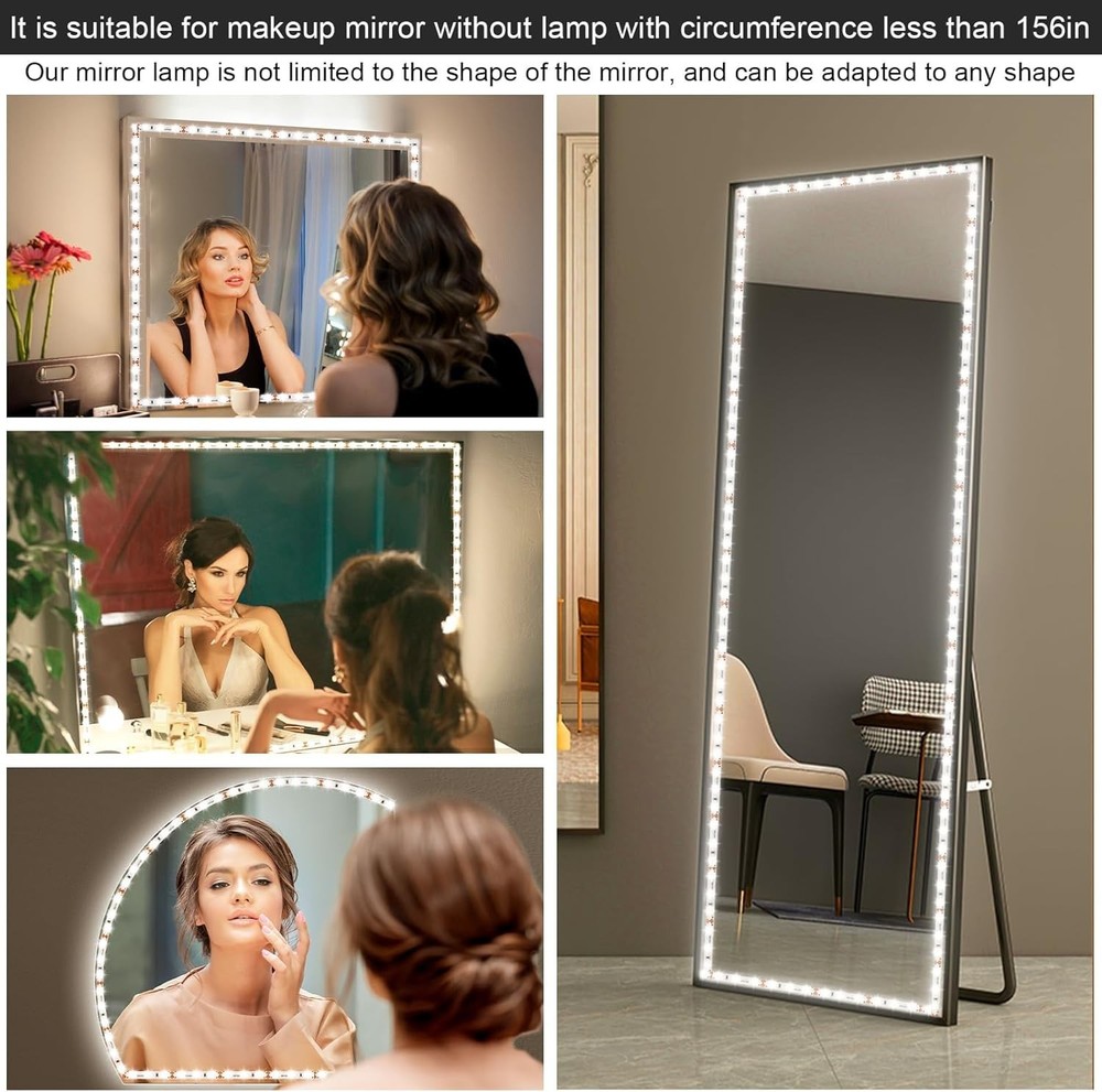 LED Vanity Mirror Lights Makeup Dressing Table Vanity Set 13ft Flexible LED