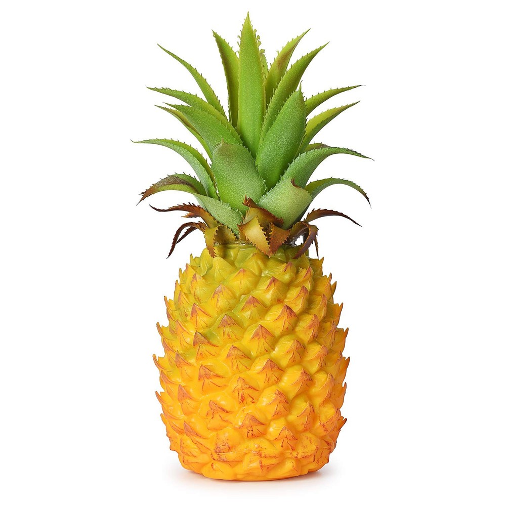 Lvydec Artificial Pineapple, Realistic Fruit 8.2" - 1 Pack, Yellow