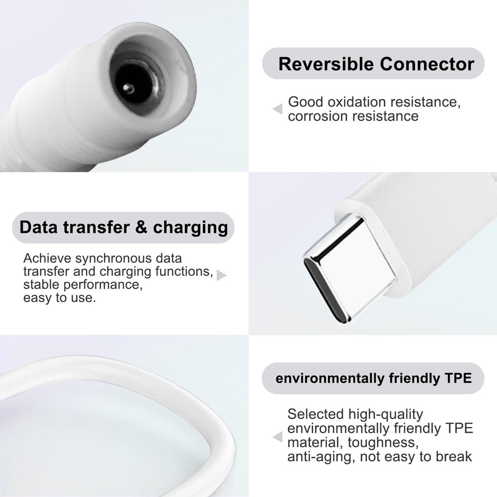 Replacement for Ring Barrel Plug to USB-C Adapter 1-Pack