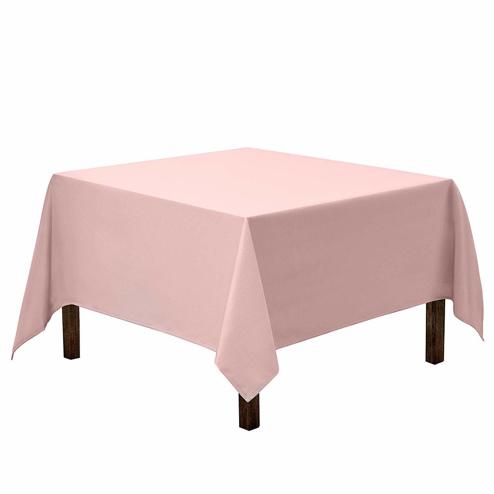 Square Polyester Tablecloth 62x62'' Wedding Banquet Polyester Table Cover 1-24pc