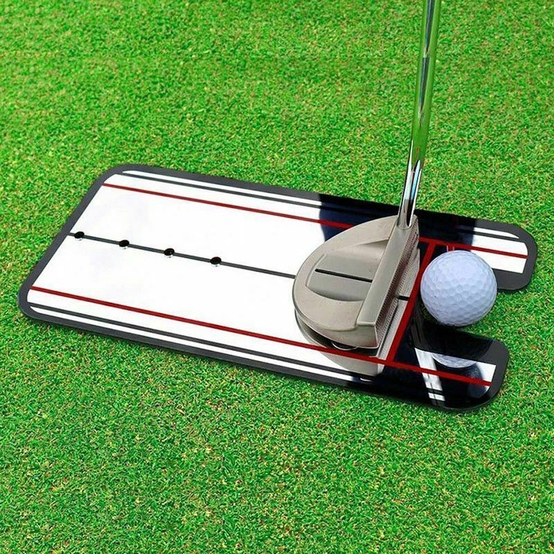 Golf Putting Mirror Training Alignment Aid Swing Trainer Eye Line Practice Tool