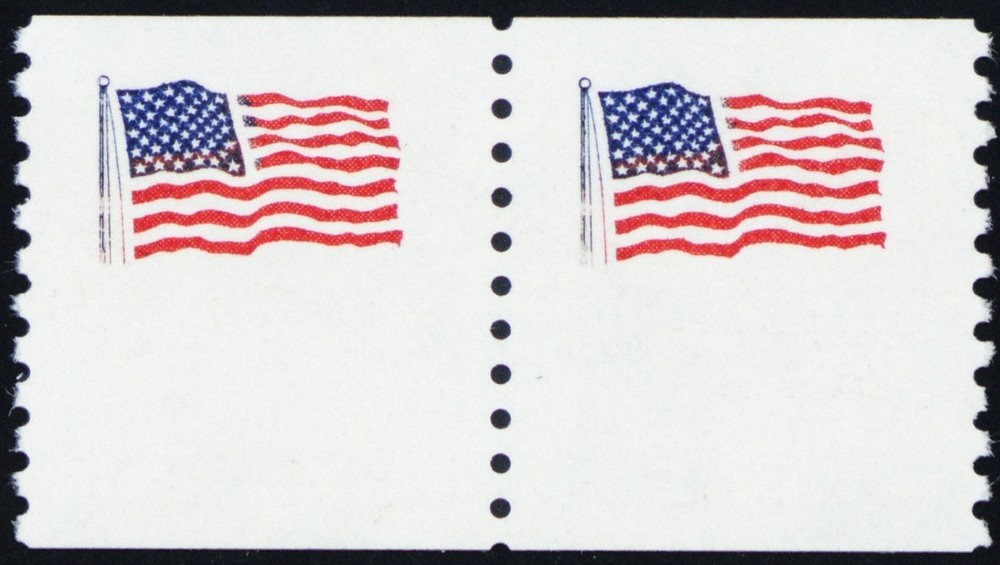1895f, Mint NH 20¢ Black Omitted Error Coil Pair * Stuart Katz