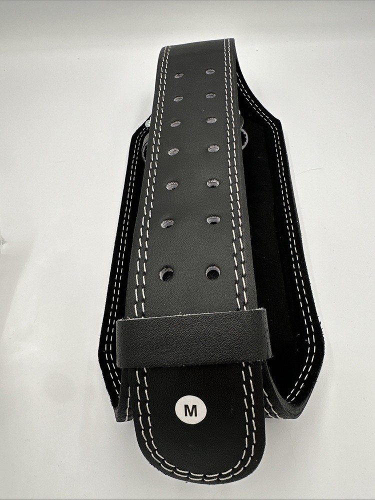 Leather Weightlifting Belt Gym Training Back support.