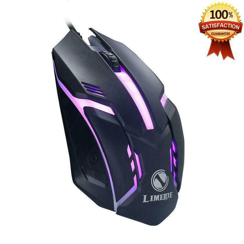 1600 DPI  USB Wired Gaming Mouse Mice For Laptop Desktop PC