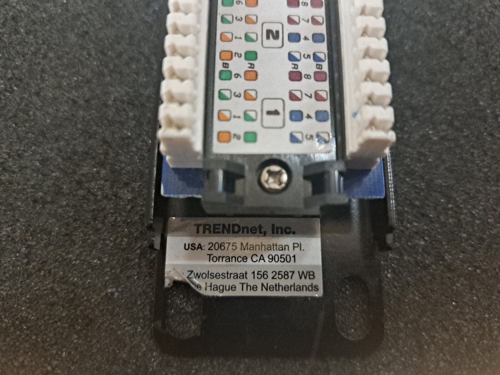 Used, Trendnet, TC-P24C5E, 24-port Cat5/5e Unshielded Patch Panel