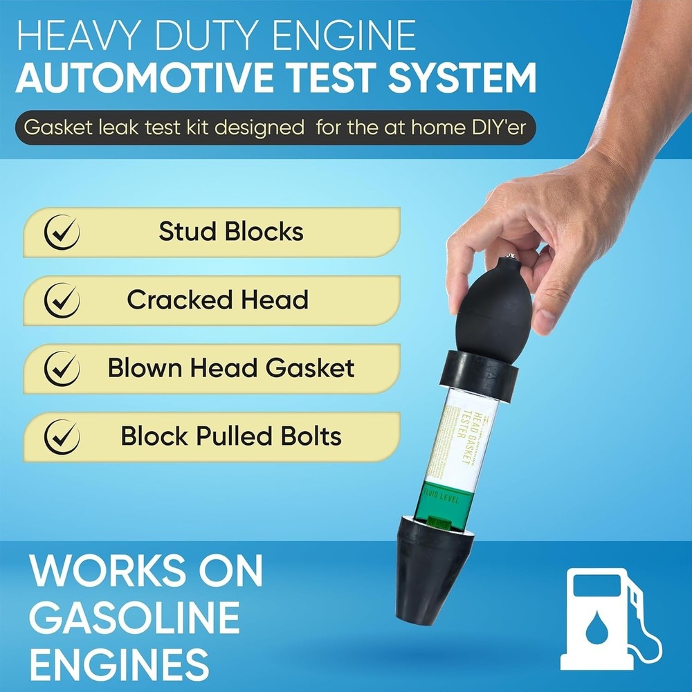 Combustion Leak Detection Kit - 100+ Tests (Includes 18oz Detection Fluid)
