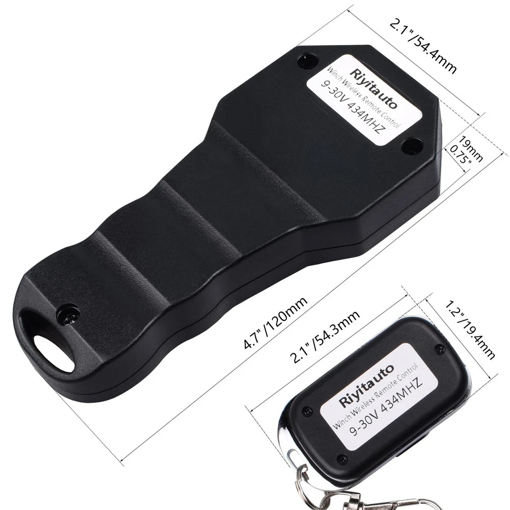 Riyitauto Wireless Winch Remote Control Black-dump trailer wireless remote
