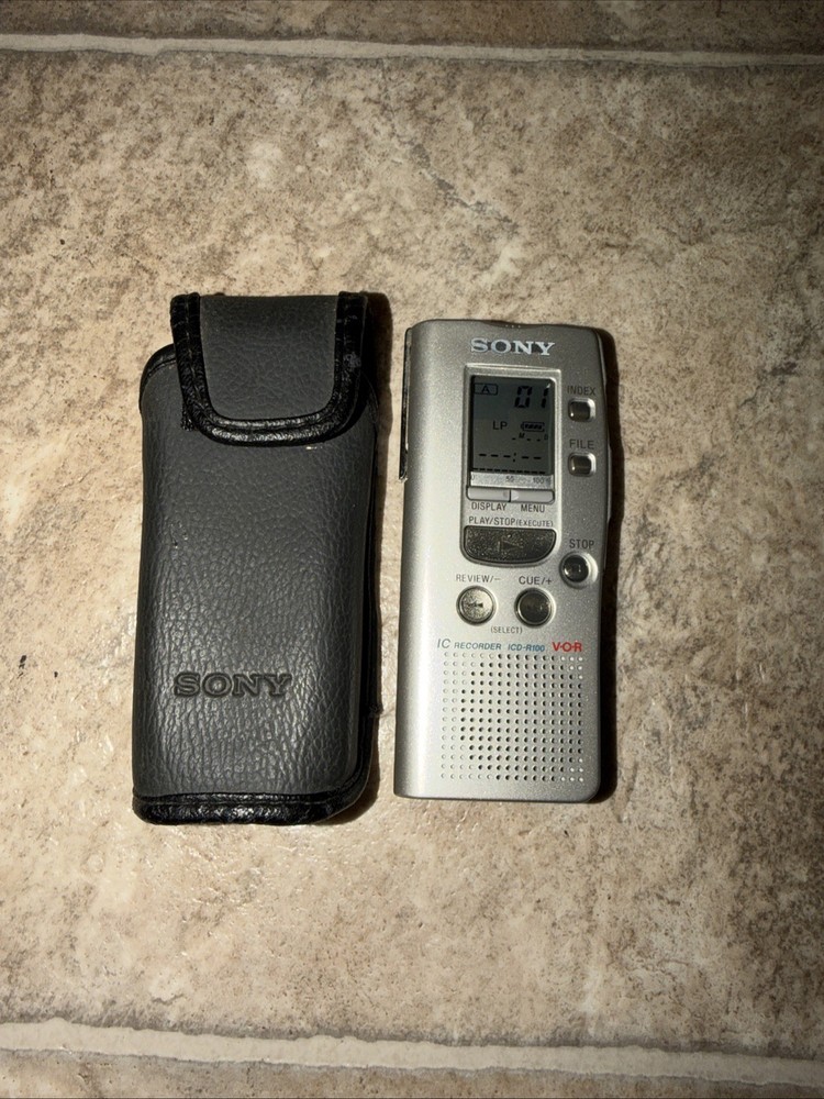 Sony ICD-R100 Handheld Digital Voice Recorder - Tested Working