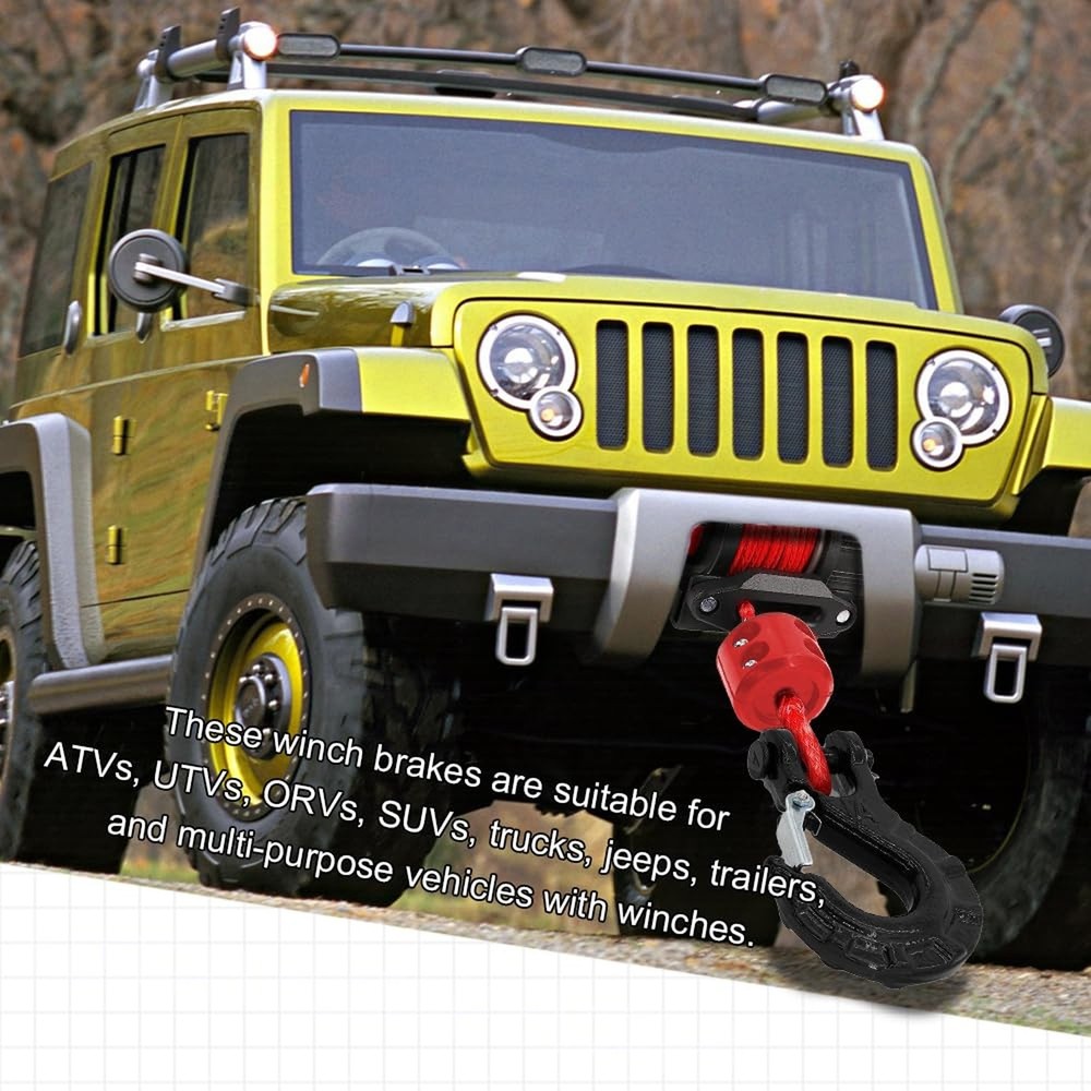 HAOBO Winch Stopper for Cable, Winch Cable Hook Stopper, Rubber Winch Cable S...