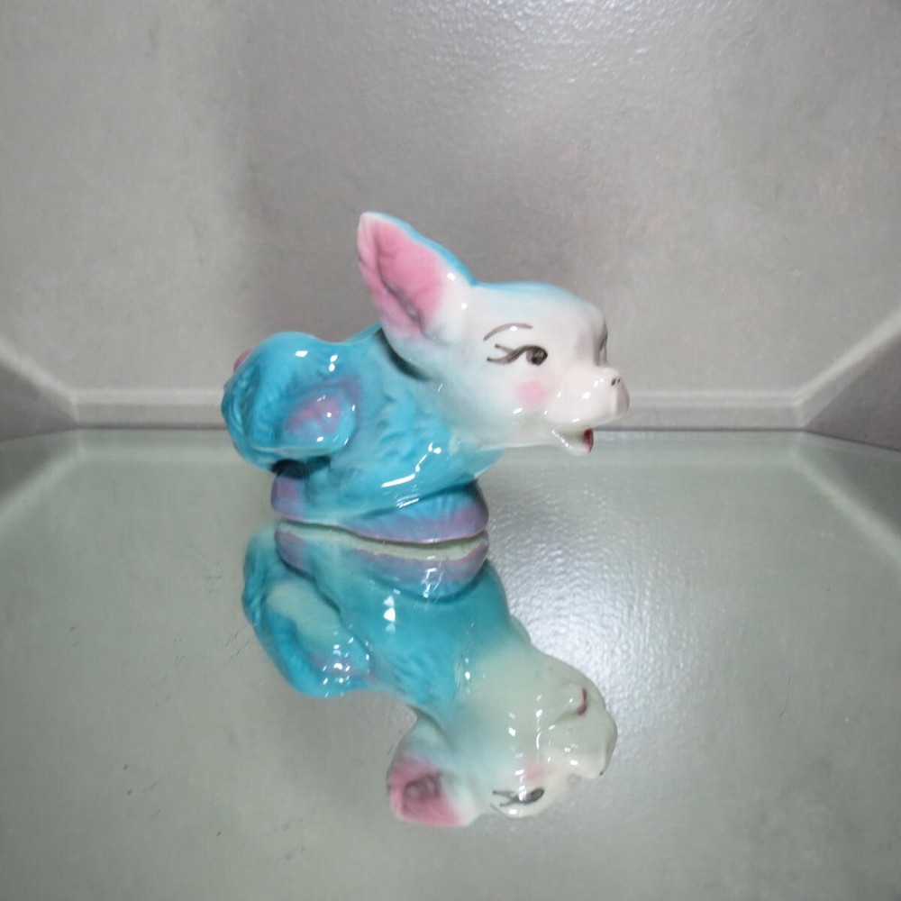Vintage Shawnee Pottery Racing Dog Planter