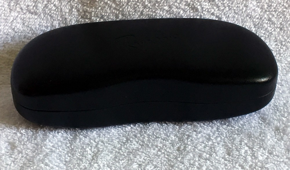 Ray Ban Hard Case EyeGlass Sunglass Case black felt lined