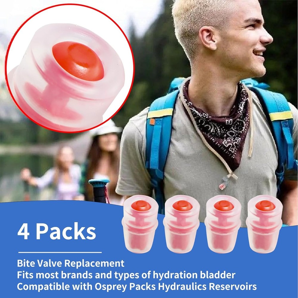 Bite Valve Replacement Mouthpiece Fit for Hydration Pack Bladder Water Backpack