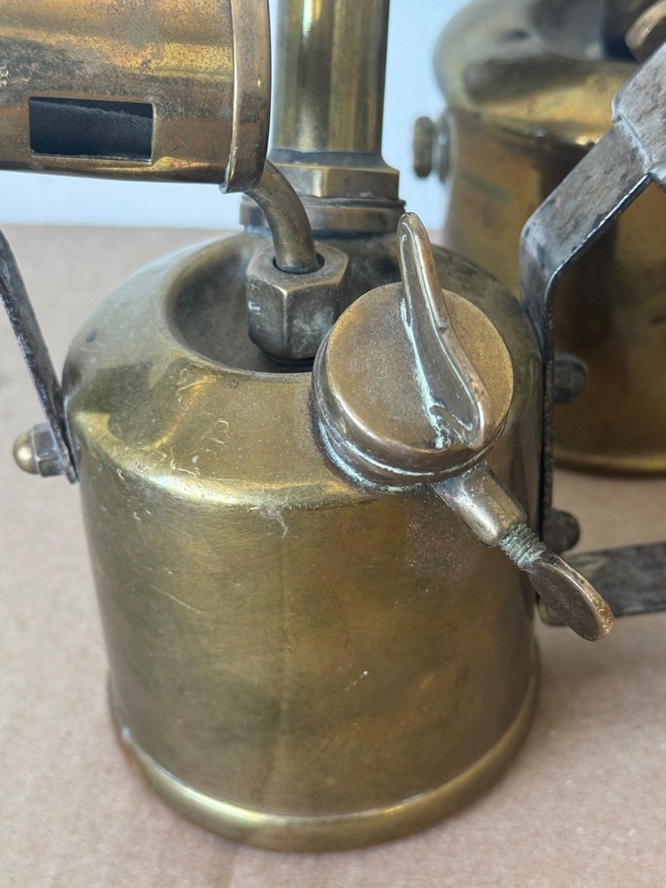 Vintage Brass Blow Torch x2 Bladon B'Ham
