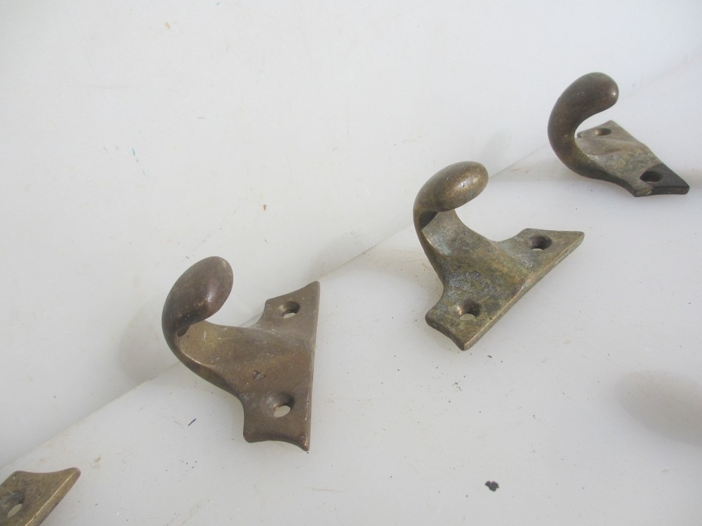Large Victorian Brass Sash Window Lift Old Tray Handle Pull Antique - £7each