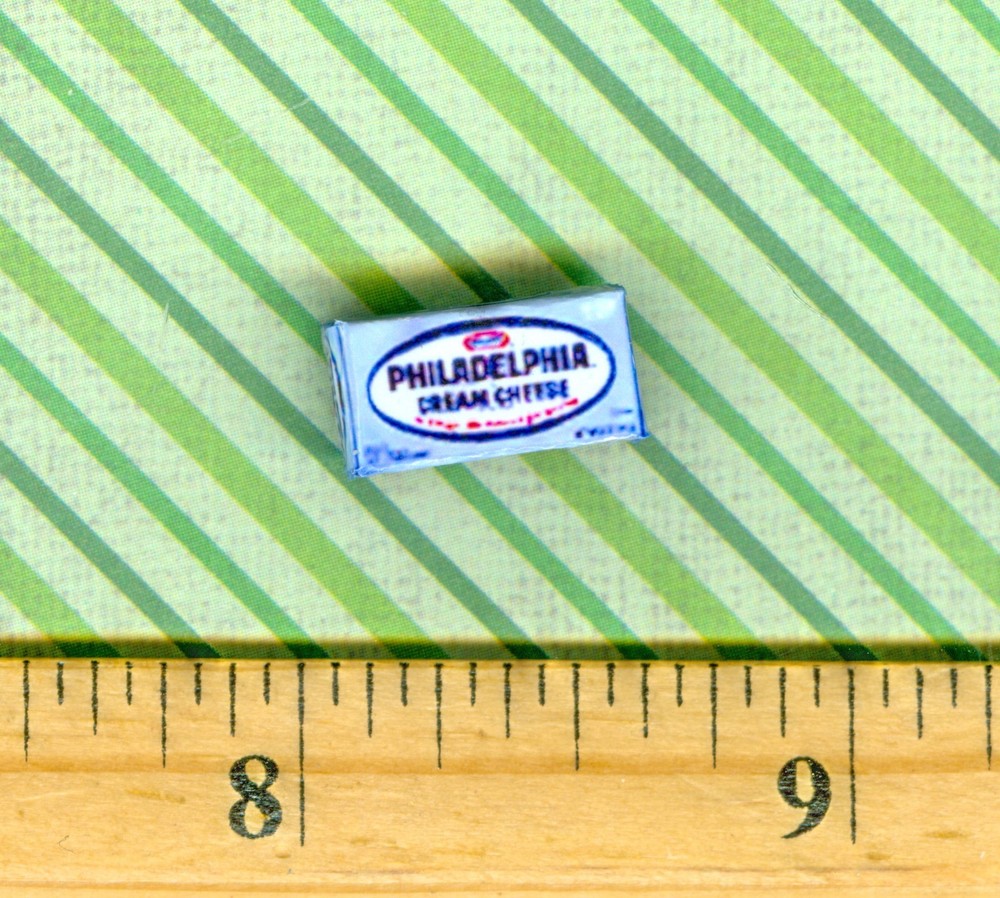 Dollhouse Miniature Size Cream Cheese Box