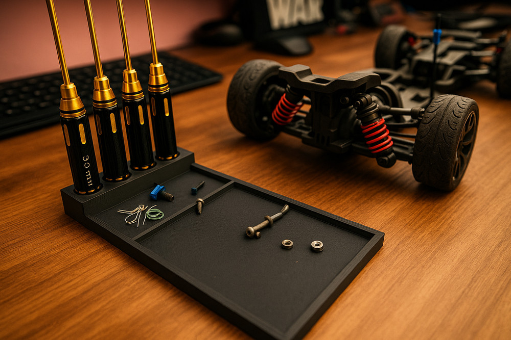 RC Tool Holder Organizer for Pit Table – 3D Printed RC Workbench Stand