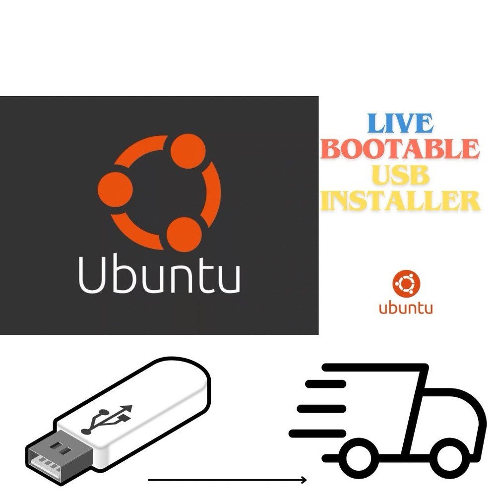 UBUNTU LINUX 24.04.2 LTS BOOTABLE LIVE USB FLASH DRIVE 64 BIT LINUX