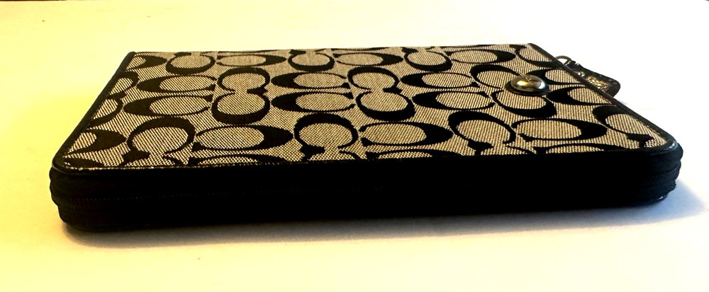 Coach Signature Canvas E-Reader or IPad Mini Tablet Sleeve Zip Case