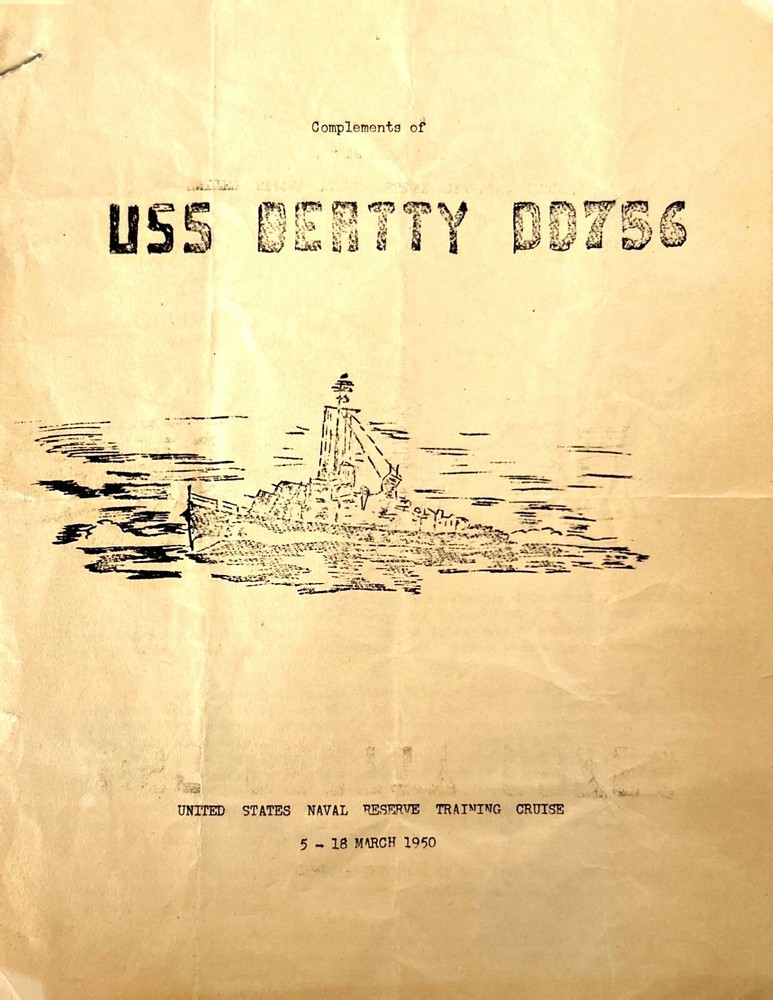 1950 USS Beatty DD756 Cruise Book
