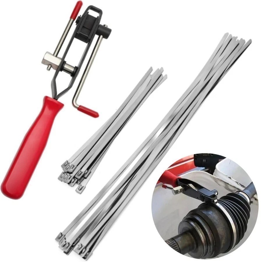 Universal CV Joint Axle Boot Clamp Pliers Tool 30 Crimp Band Replace for Car ATV