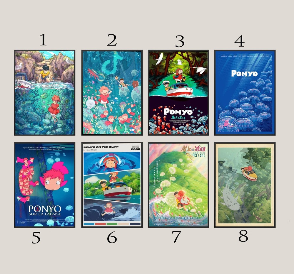 Ponyo (2008) Poster, No Framed