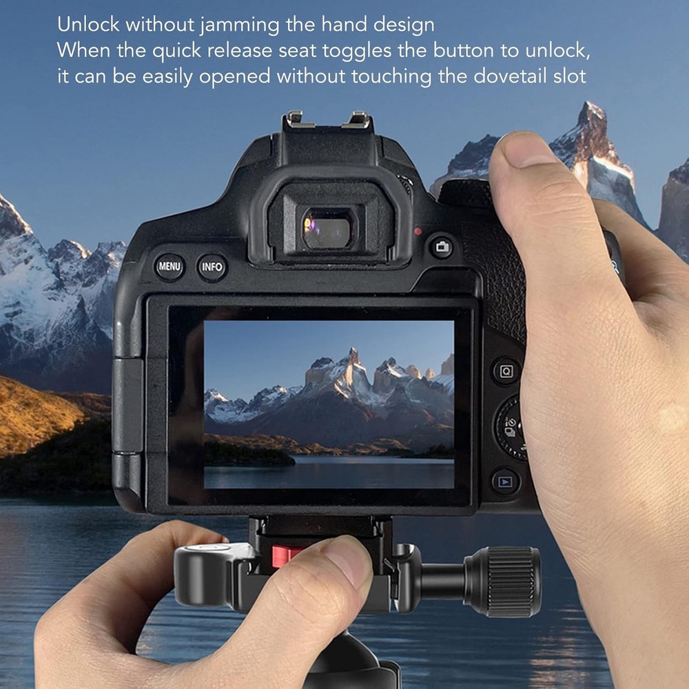 PUSOKEI V Lock Quick Release Plate, Mini V Mount Baseplate with Default