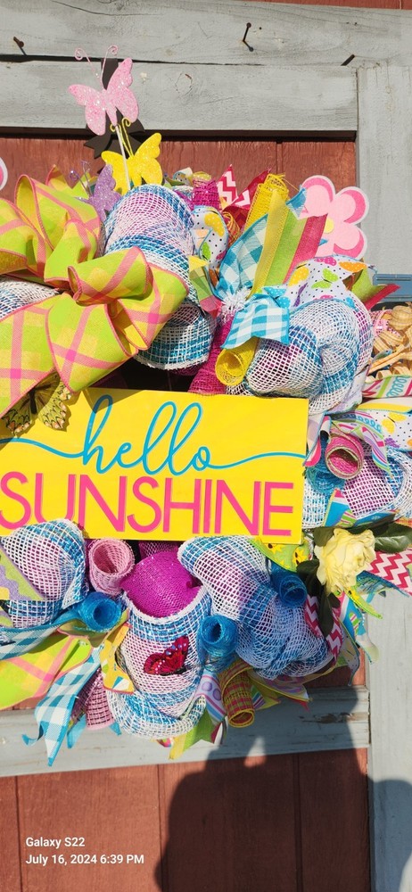 Summer Vibes Handmade Wreath