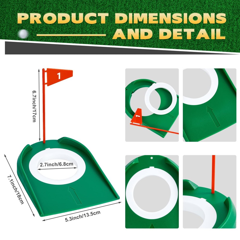 Golf Putting Practice Cup Hole Training Aids Golf Accessories Training Putter...