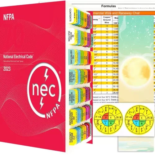 National Electrical Code 2023 N.E.C Code Book Tabs, 120 PCS Color-Coded Laminate