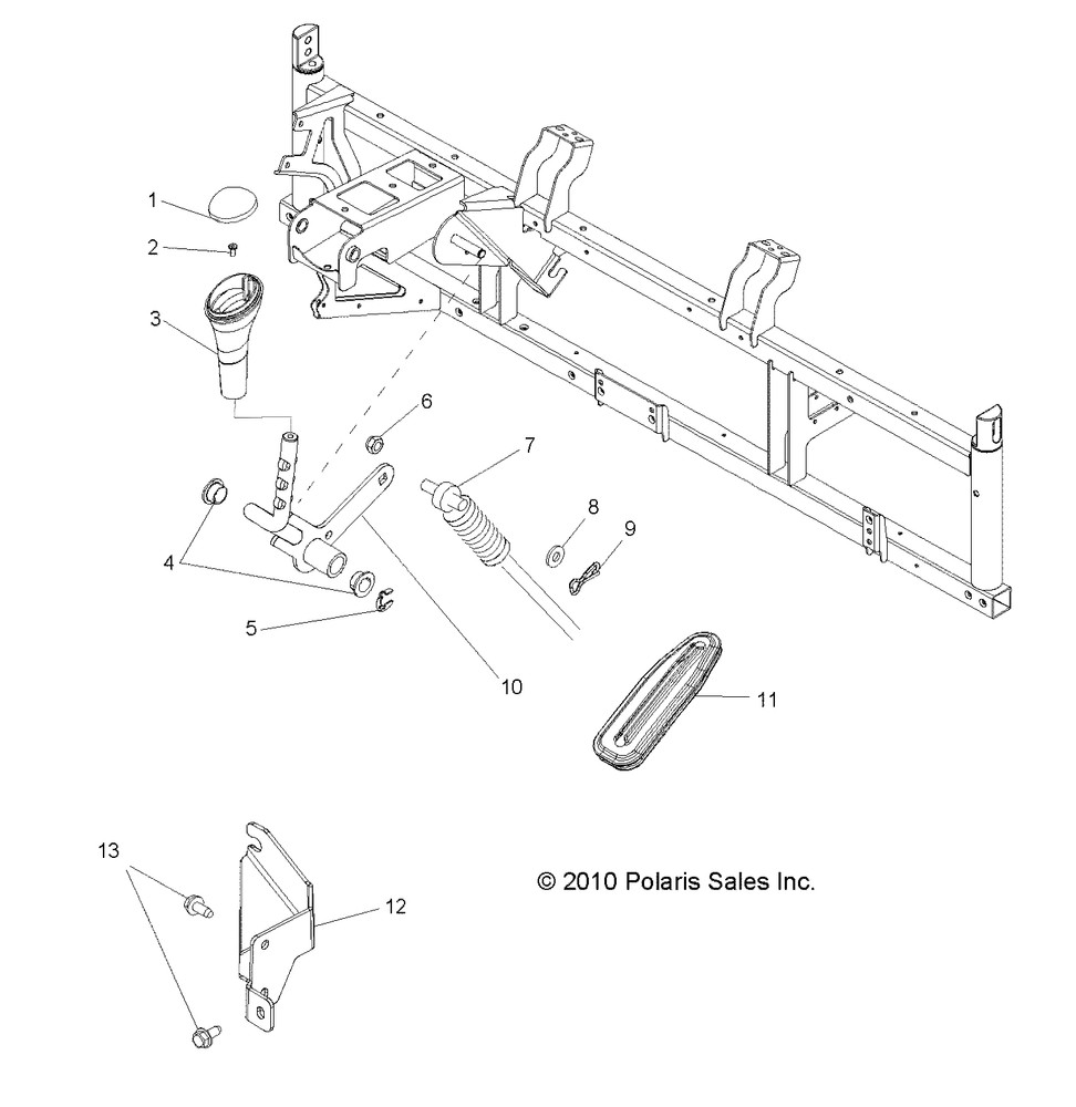 Polaris Shift Cable, for RANGER Models, Genuine OEM - 7081651