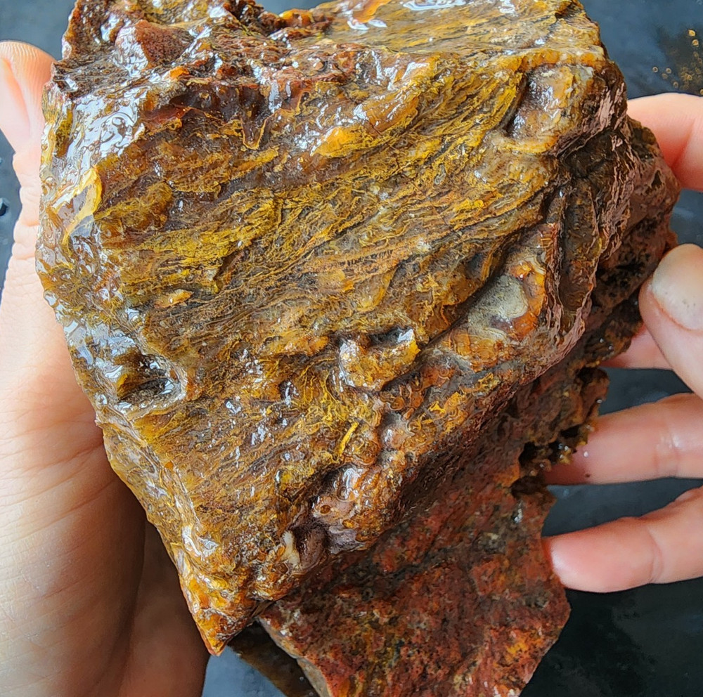 4.5 lbs (2.03 kg) Large Flame Agate Rough, Flame Agate Rough, Lapidary Saw, アゲート