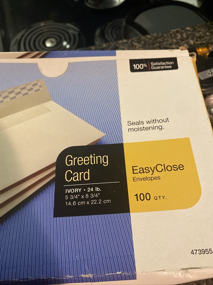 Greeting Card Easy Close Envelopes