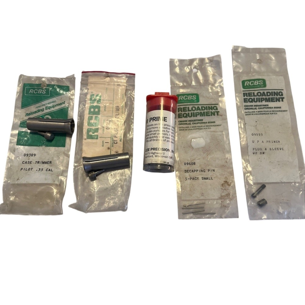 RCBS Case Trimmer Pilots, Ram Prime & Assorted Reloading Parts Reloading Gear