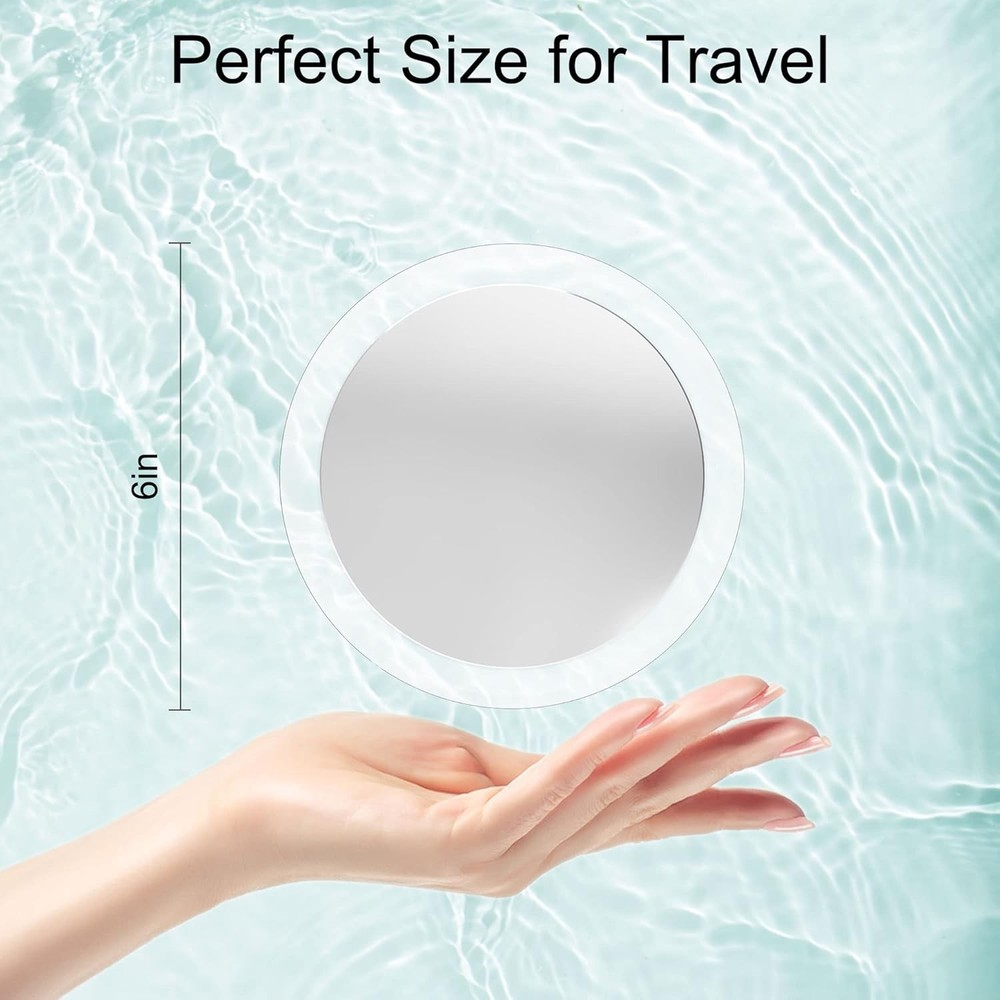 30X Magnifying Mirror Suction Cup for Easy Mounting, Use for Makeup Mirror