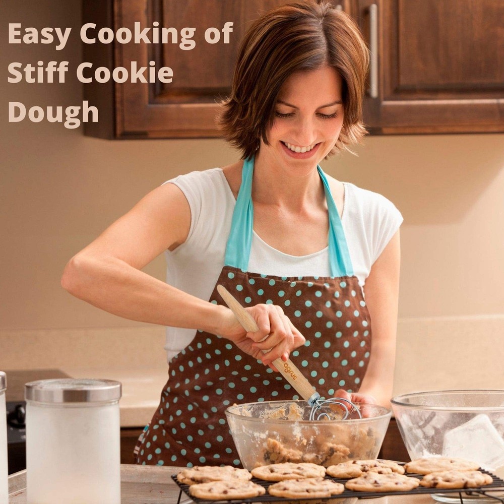 Danish Dough Whisk - Bread Making Tools - Danish Dough Hook - Bread Dough Mix...