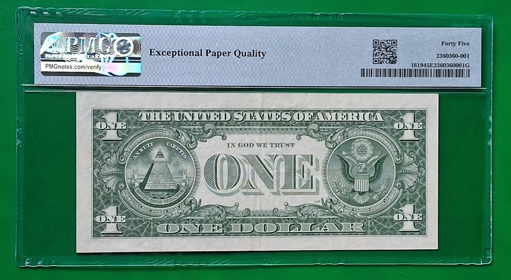 1957 $1 Silver Certificate-45EPQ ERROR-Mismatched Serial Numbers