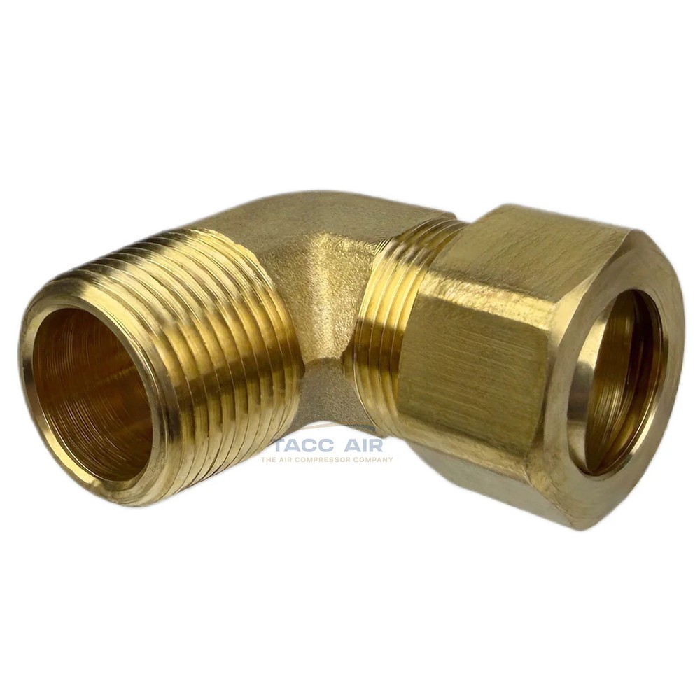 5 PC 3/4" Compression x 3/4" MNPT 90 Degree Brass Compression Elbow Pipe Fitting