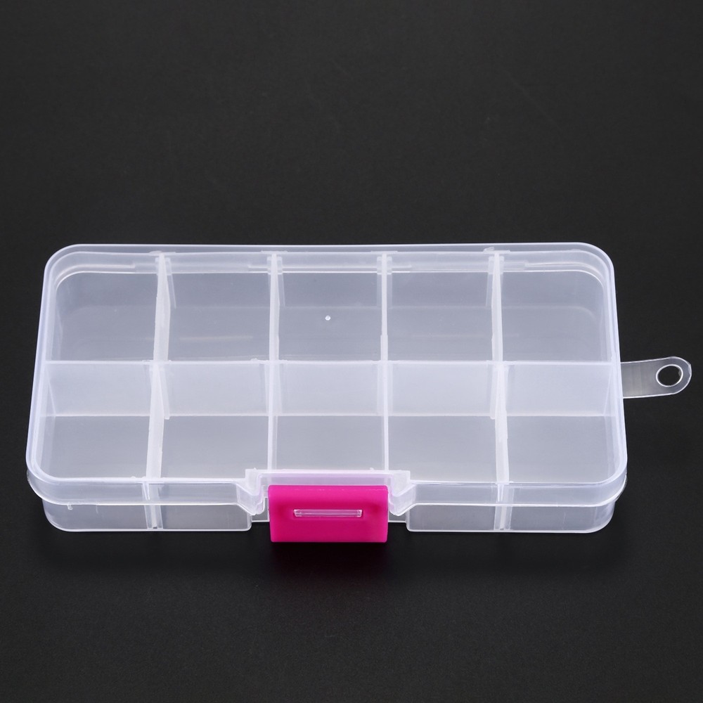 3pcs 10 grid plastic storage container for electronic composer7767