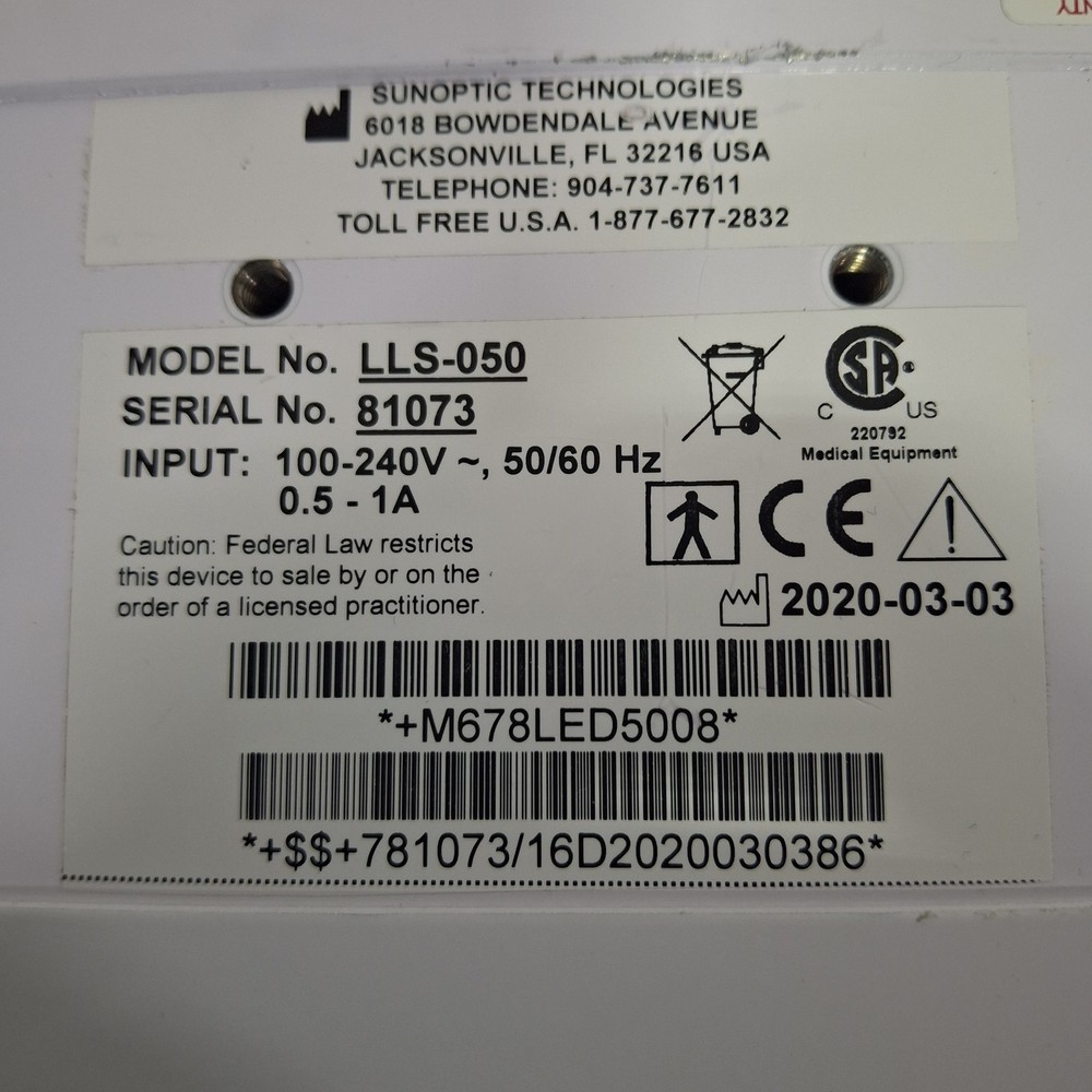 Sunoptic Technologies LLS-050 LED 1000 Lightsource