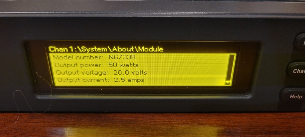 Keysight N6701C Low-Profile Modular Power System Mainframe, 600W, with 2 Modules