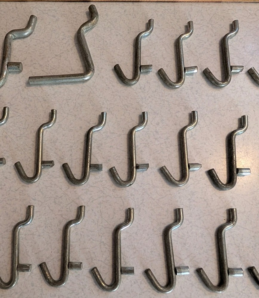 28 VINTAGE PEGBOARD HOOKS