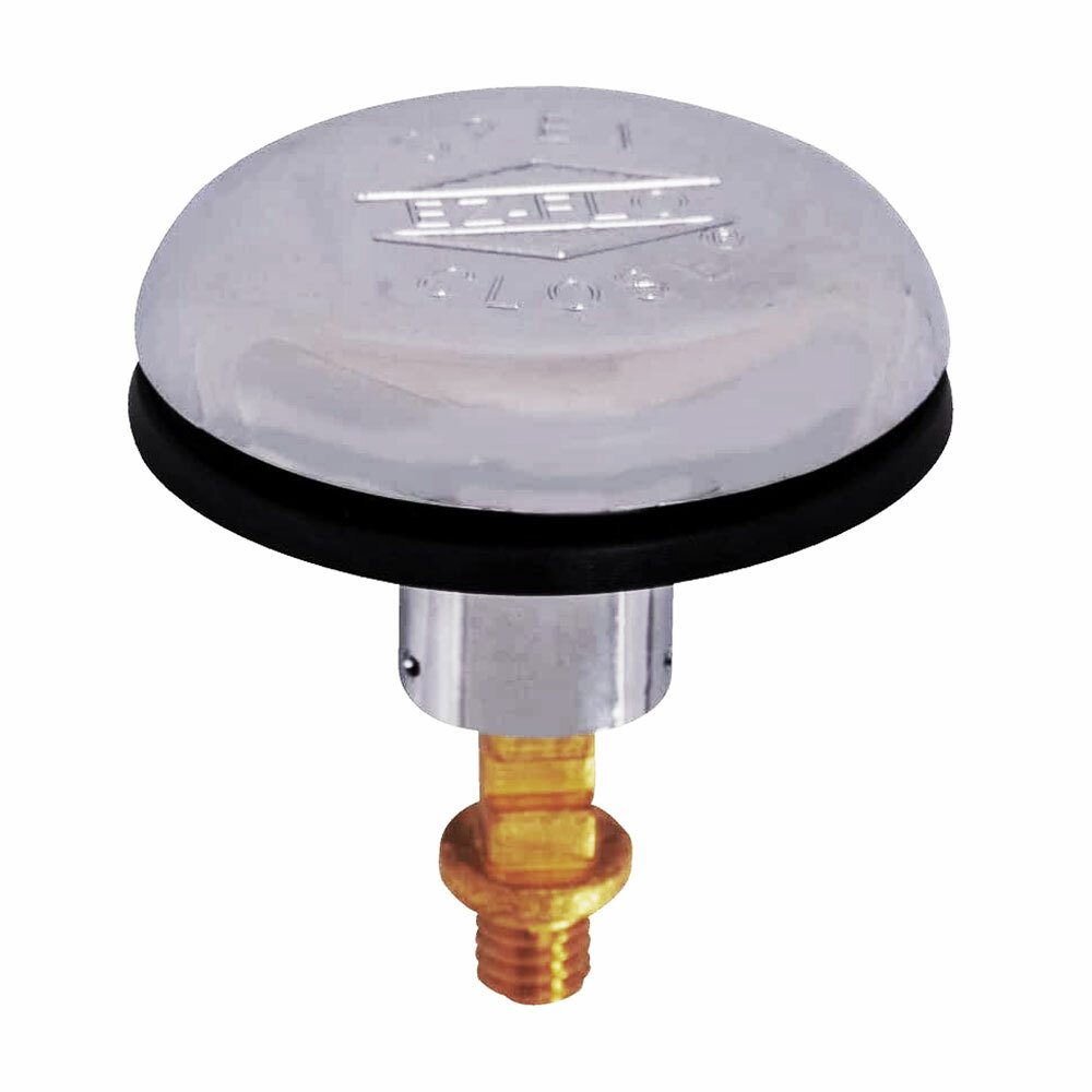 Durable ABS Snap And Press Stopper With Rubber Seal, 5/16- Thread, Chrome Finish